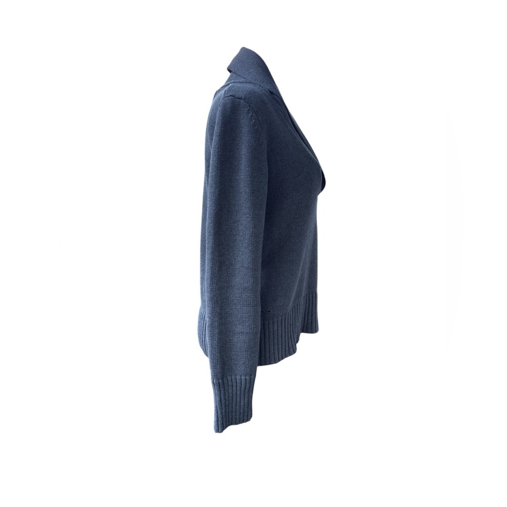 Converse Grey Shawl Collar Sweater Large Japan Cozy Minimalist Vintage Knit Fall - Picture 6 of 8